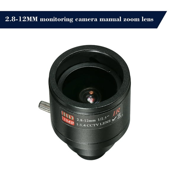Fixed Lens Black HD Manual Focus Lens for Security Camera for CCTV Camera for Camcorder 